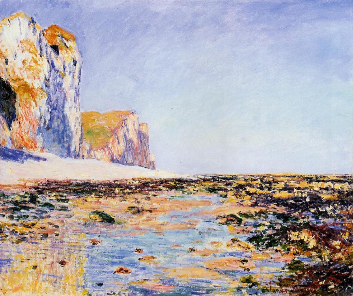 Beach and cliffs at Pourville